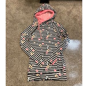 Ampersand Ave floral Double Hood Sweatshirt